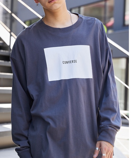 CONVERSE（コンバース）の「CONVERSE/コンバース 別注 ビッグシルエットデザインアソート 長袖カットソー（Tシャツ/カットソー・メンズ・ホワイト/ブラック/ベージュ/ネイビー/ボルドー/杢グレー/チャコール/ダークグリーン/サンドベージュ/ブラック系その他2/グレー系その他/ホワイト系その他3/ブラック系その他3/ブラック系その他/グレー系その他2/グレイッシュベージュ/ベージュ系その他3/ホワイト系その他/グリーン系その他2/ホワイト系その他2/ベージュ系その他/グリーン系その他3/グレー系その他3/ベージュ系その他2/グリーン系その他/グリーン系その他4・FREE）」の13枚目の写真