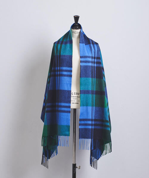 Joshua Ellis（ジョシュアエリス）の「＜Joshua Ellis（ジョシュア エリス）＞BLACKWATCH ストール†（ストール/ショール・レディース・コバルトブルー/ピンク/イエロー・FREE）」の12枚目の写真