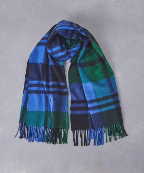 Joshua Ellis（ジョシュアエリス）の「＜Joshua Ellis（ジョシュア エリス）＞BLACKWATCH ストール†（ストール/ショール・レディース・コバルトブルー/ピンク/イエロー・FREE）」の11枚目の写真