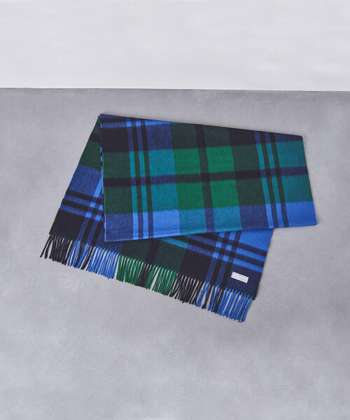 Joshua Ellis（ジョシュアエリス）の「＜Joshua Ellis（ジョシュア エリス）＞BLACKWATCH ストール†（ストール/ショール・レディース・コバルトブルー/ピンク/イエロー・FREE）」の10枚目の写真