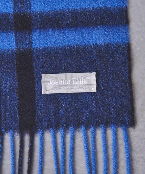 Joshua Ellis（ジョシュアエリス）の「＜Joshua Ellis（ジョシュア エリス）＞BLACKWATCH ストール†（ストール/ショール・レディース・コバルトブルー/ピンク/イエロー・FREE）」の7枚目の写真