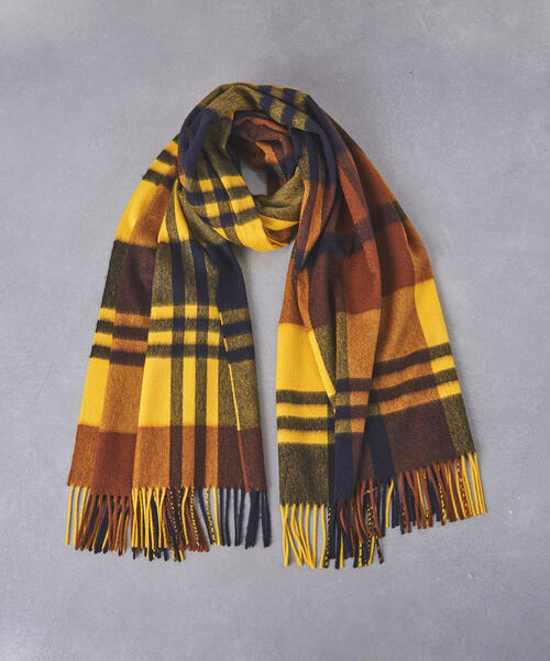 Joshua Ellis（ジョシュアエリス）の「＜Joshua Ellis（ジョシュア エリス）＞BLACKWATCH ストール†（ストール/ショール・レディース・コバルトブルー/ピンク/イエロー・FREE）」の14枚目の写真