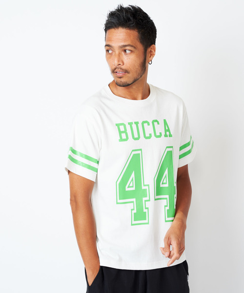 BUCCA 44(ブッカフォーティーフォー)の「【BUCCA 44】ネオンカラーナンバリングT(Tシャツ/カットソー・メンズ・グリーン/オレンジ・LARGE/MEDIUM/X-LARGE/XX-LARGE/XXX-LARGE)」の9枚目の写真