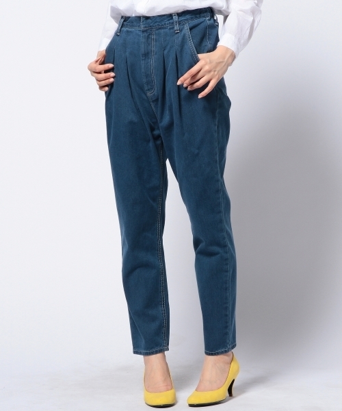 Another Edition（アナザーエディション）の「AE DNM TUCK PT # ◆（デニムパンツ・レディース・ライトブルー/コバルトブルー・SMALL/MEDIUM）」の12枚目の写真