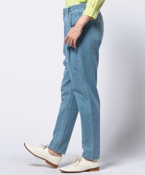Another Edition（アナザーエディション）の「AE DNM TUCK PT # ◆（デニムパンツ・レディース・ライトブルー/コバルトブルー・SMALL/MEDIUM）」の5枚目の写真