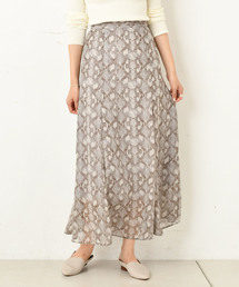 DouDou | パイソンプリントフレアスカート(スカート)