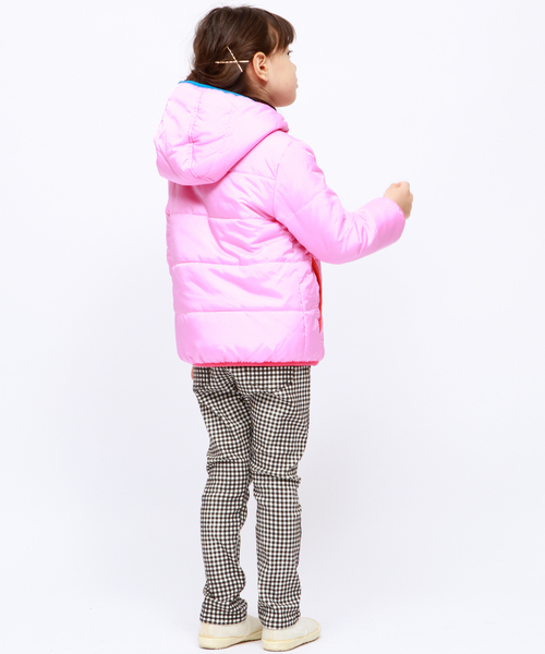 RUGGEDWORKS（ラゲッドワークス）の「ガールズ無地裏ボア中綿フリースジャケット（その他アウター・キッズ・サックスブルー/ピンク・80ｃｍ/110cm/100cm/120cm/130cm/140cm/90㎝）」の7枚目の写真