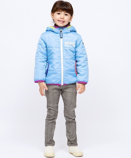 RUGGEDWORKS（ラゲッドワークス）の「ガールズ無地裏ボア中綿フリースジャケット（その他アウター・キッズ・サックスブルー/ピンク・80ｃｍ/110cm/100cm/120cm/130cm/140cm/90㎝）」の10枚目の写真