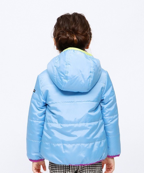 RUGGEDWORKS（ラゲッドワークス）の「ガールズ無地裏ボア中綿フリースジャケット（その他アウター・キッズ・サックスブルー/ピンク・80ｃｍ/110cm/100cm/120cm/130cm/140cm/90㎝）」の9枚目の写真