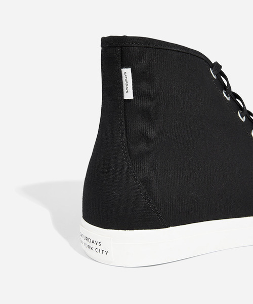 Saturdays NYC（サタデーズ ニューヨークシティ ）の「Mike High Canvas Sneaker（スニーカー・メンズ・ブラック/オリーブ/ピンク・25.0cm/26.0cm/27.0cm/28.0cm/29.0cm）」の6枚目の写真