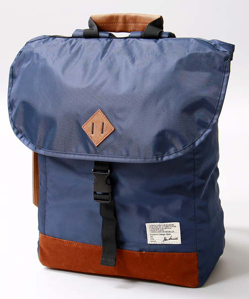 WEGO(ウィゴー)の「WEGO/フラップリュック(バックパック/リュック・メンズ・ブラック/ネイビー/その他1・FREE)」の5枚目の写真