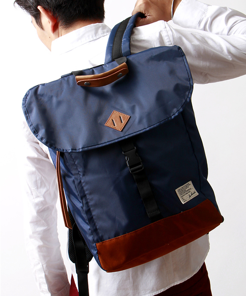 WEGO(ウィゴー)の「WEGO/フラップリュック(バックパック/リュック・メンズ・ブラック/ネイビー/その他1・FREE)」の15枚目の写真