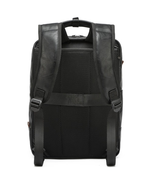 GUSCIO UOMO（グッシオ ウォーモ）の「【グッシオ ウォーモ】スクエア型リュックサック オンオフ兼用 PUレザー（バックパック/リュック・メンズ・ブラック/ネイビー/ブラウン/カーキ・FREE）」の8枚目の写真