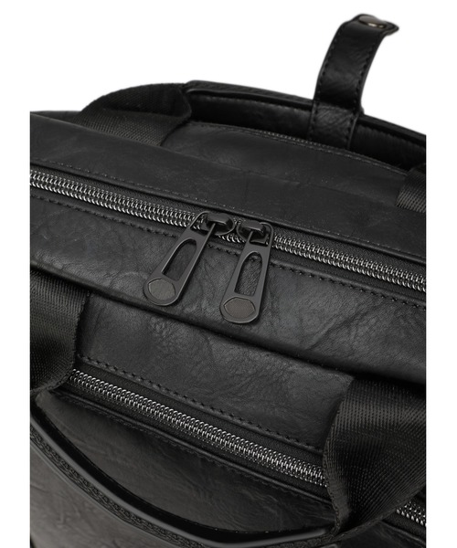 GUSCIO UOMO（グッシオ ウォーモ）の「【グッシオ ウォーモ】スクエア型リュックサック オンオフ兼用 PUレザー（バックパック/リュック・メンズ・ブラック/ネイビー/ブラウン/カーキ・FREE）」の11枚目の写真