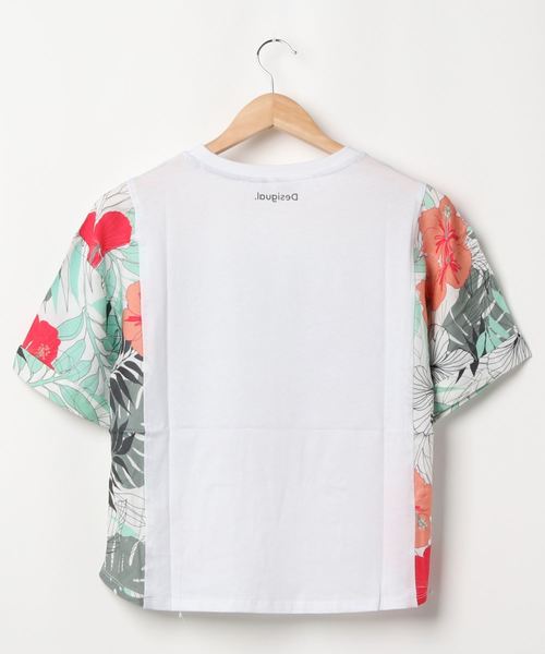 Desigual(デシグアル)の「ハワイアンスタイルTシャツ(Tシャツ/カットソー・レディース・ホワイト・2L/SS/S/M/L)」の8枚目の写真