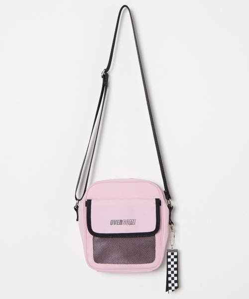 WEGO（ウィゴー）の「WEGO/ロゴフラップスクエアショルダーバッグ（ショルダーバッグ・レディース・ライトピンク/パープル/ホワイト/ブラック/シルバー・FREE）」の4枚目の写真