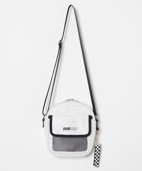 WEGO（ウィゴー）の「WEGO/ロゴフラップスクエアショルダーバッグ（ショルダーバッグ・レディース・ライトピンク/パープル/ホワイト/ブラック/シルバー・FREE）」の2枚目の写真