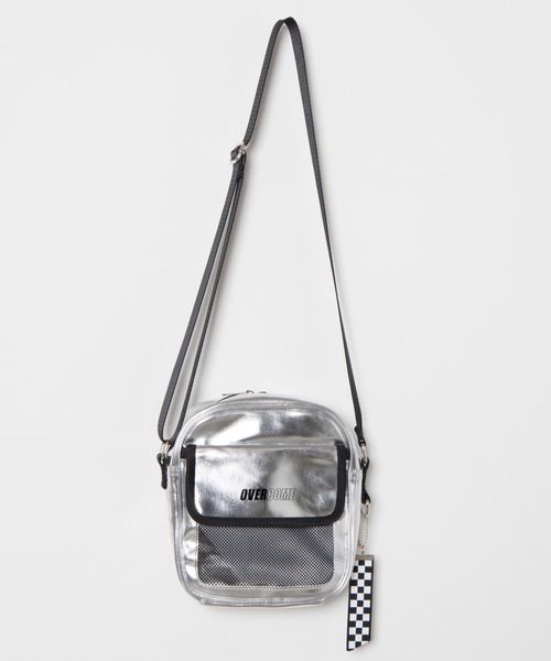 WEGO（ウィゴー）の「WEGO/ロゴフラップスクエアショルダーバッグ（ショルダーバッグ・レディース・ライトピンク/パープル/ホワイト/ブラック/シルバー・FREE）」の5枚目の写真