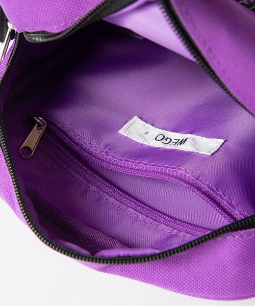 WEGO（ウィゴー）の「WEGO/ロゴフラップスクエアショルダーバッグ（ショルダーバッグ・レディース・ライトピンク/パープル/ホワイト/ブラック/シルバー・FREE）」の18枚目の写真