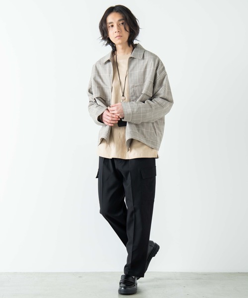 WEGO（ウィゴー）の「WEGO/【セットアップ対応商品】TRカーゴスラックス（スラックス・メンズ・ブラック・MEDIUM/LARGE）」の2枚目の写真