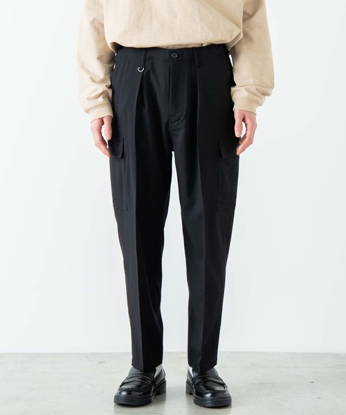 WEGO（ウィゴー）の「WEGO/【セットアップ対応商品】TRカーゴスラックス（スラックス・メンズ・ブラック・MEDIUM/LARGE）」の12枚目の写真