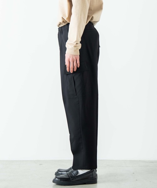 WEGO（ウィゴー）の「WEGO/【セットアップ対応商品】TRカーゴスラックス（スラックス・メンズ・ブラック・MEDIUM/LARGE）」の13枚目の写真