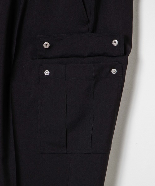 WEGO（ウィゴー）の「WEGO/【セットアップ対応商品】TRカーゴスラックス（スラックス・メンズ・ブラック・MEDIUM/LARGE）」の9枚目の写真