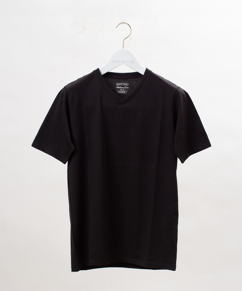 ABAHOUSE GRAY（アバハウスグレイ）の「【展開店舗限定】杢スラブ半袖VネックTシャツ（Tシャツ/カットソー・メンズ・ホワイト/ブラック/ネイビー/グレー/グリーン・46/48/50）」の3枚目の写真