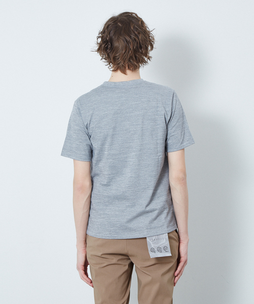 ABAHOUSE GRAY（アバハウスグレイ）の「【展開店舗限定】杢スラブ半袖VネックTシャツ（Tシャツ/カットソー・メンズ・ホワイト/ブラック/ネイビー/グレー/グリーン・46/48/50）」の18枚目の写真