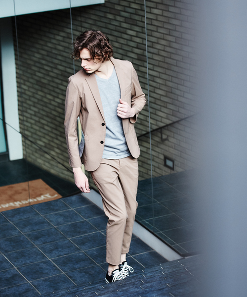 ABAHOUSE GRAY（アバハウスグレイ）の「【展開店舗限定】杢スラブ半袖VネックTシャツ（Tシャツ/カットソー・メンズ・ホワイト/ブラック/ネイビー/グレー/グリーン・46/48/50）」の13枚目の写真