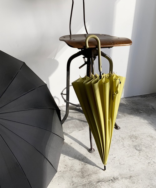 COMMON WARE（コモンウェアー）の「NT:16本骨 無地傘　長傘（長傘・レディース・ブラック/ネイビー/ブルー/グリーン/ローズ/ベージュ/ライトグリーン/パープル/ブラック系/ネイビー系/ピンクベージュ・FREE）」の18枚目の写真