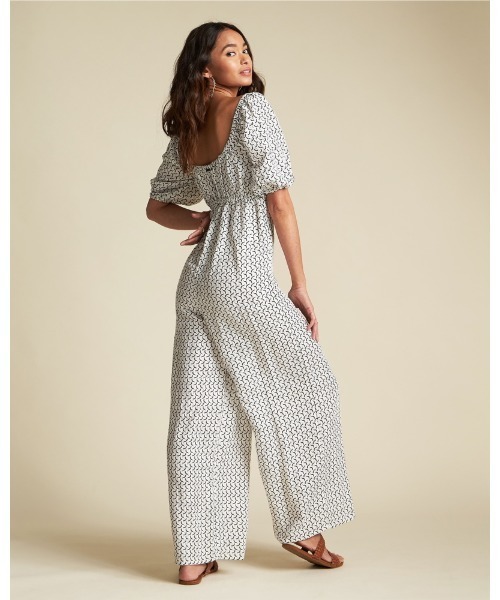 BILLABONG(ビラボン)の「BILLABONG レディース 【SINCERELY JULES】 SHOUT IT UP ジャンプスーツ/ビラボン(つなぎ/オールインワン・レディース・ホワイト・SMALL)」の7枚目の写真