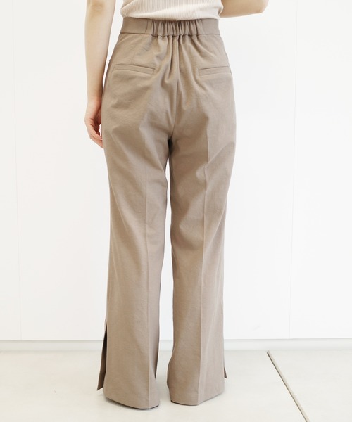 DouDou（ドゥドゥ）の「SSセミフレアパンツ3（その他パンツ・レディース・モカ/イエロー/オフホワイト・38/36）」の15枚目の写真