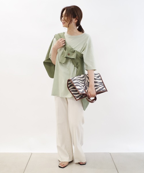 DouDou（ドゥドゥ）の「SSセミフレアパンツ3（その他パンツ・レディース・モカ/イエロー/オフホワイト・38/36）」の11枚目の写真