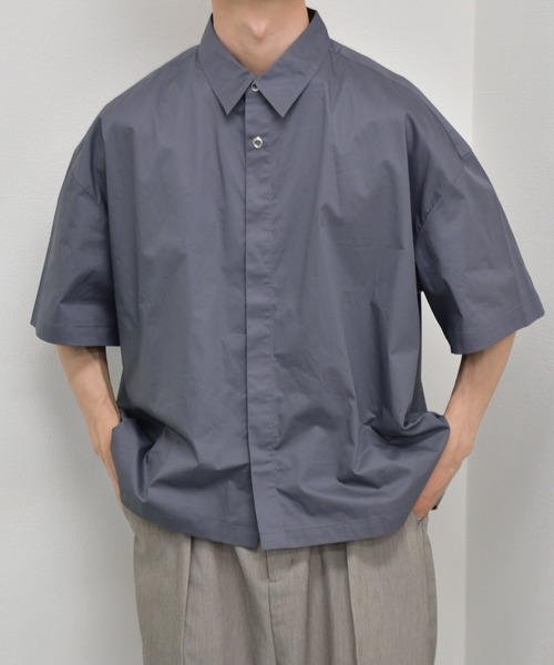 kutir（クティール）の「ドットボタンヒヨクシャツ（シャツ/ブラウス・メンズ・ライトブルー/ベージュ/ダークパープル・MEDIUM/LARGE）」の3枚目の写真