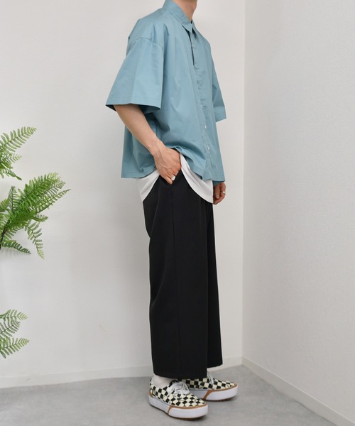 kutir（クティール）の「ドットボタンヒヨクシャツ（シャツ/ブラウス・メンズ・ライトブルー/ベージュ/ダークパープル・MEDIUM/LARGE）」の15枚目の写真