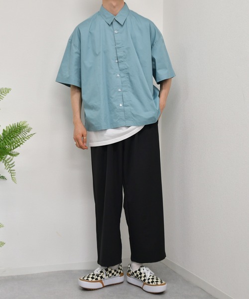 kutir（クティール）の「ドットボタンヒヨクシャツ（シャツ/ブラウス・メンズ・ライトブルー/ベージュ/ダークパープル・MEDIUM/LARGE）」の12枚目の写真