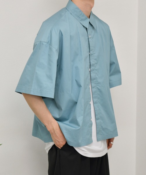 kutir（クティール）の「ドットボタンヒヨクシャツ（シャツ/ブラウス・メンズ・ライトブルー/ベージュ/ダークパープル・MEDIUM/LARGE）」の17枚目の写真