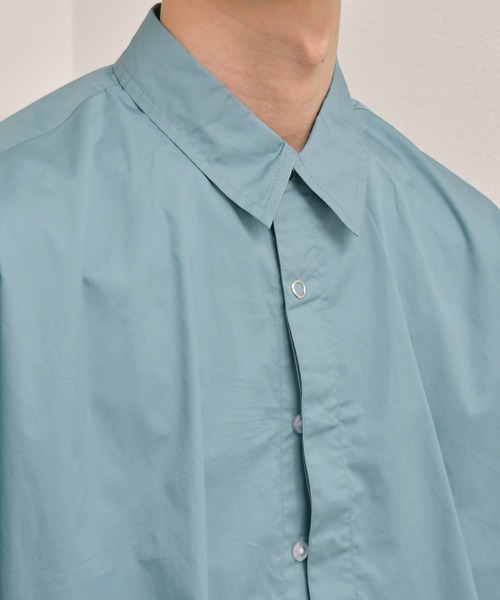 kutir（クティール）の「ドットボタンヒヨクシャツ（シャツ/ブラウス・メンズ・ライトブルー/ベージュ/ダークパープル・MEDIUM/LARGE）」の19枚目の写真