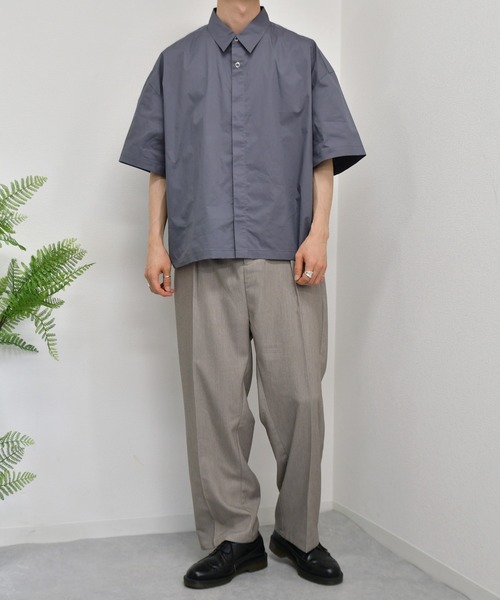 kutir（クティール）の「ドットボタンヒヨクシャツ（シャツ/ブラウス・メンズ・ライトブルー/ベージュ/ダークパープル・MEDIUM/LARGE）」の21枚目の写真