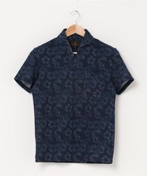 MEN'S BIGI | 【メランジ調】リラックスメッシュプリントポロシャツ(ポロシャツ)
