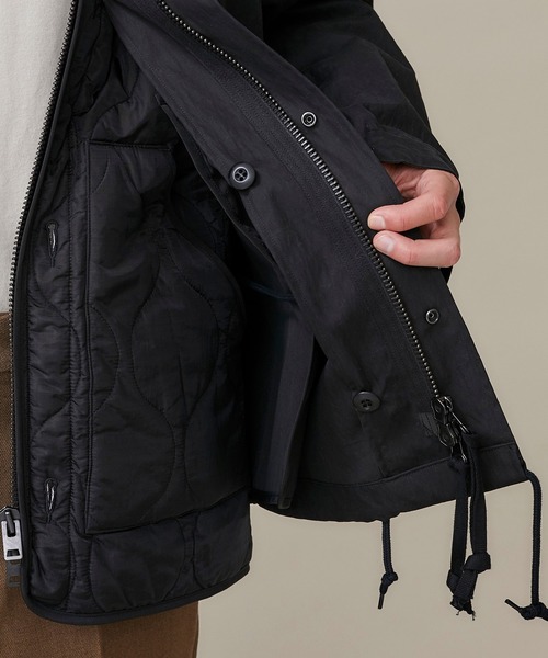 markaware(マーカウェア)の「【markaware/marka】MILITARY JACKET/M20C-01BL02C(ミリタリージャケット・メンズ・ブラック/ダークグリーン・2)」の8枚目の写真