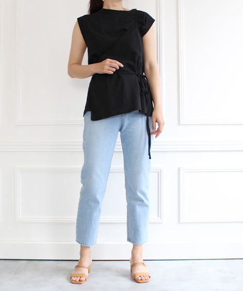 MODE ROBE（モードローブ）の「巻きビスチェセットトップス（Tシャツ/カットソー・レディース・ホワイト/ブラック/ベージュ・FREE）」の11枚目の写真