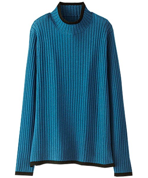 BELLUNA（ベルーナ）の「ウール入り配色デザインニットプルオーバー（ニット/セーター・レディース・ブラック系その他/グリーン系その他/グレー系その他/ブラウン系その他/ホワイト系その他・MEDIUM/LARGE/X-LARGE）」の7枚目の写真