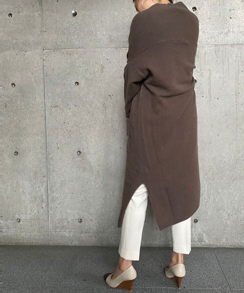 Tiara（ティアラ）の「AQUAリラックスカーディガン（カーディガン/ボレロ・レディース・ブラック/グレー系その他/モカ・FREE）」の13枚目の写真