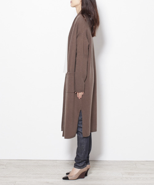 Tiara（ティアラ）の「AQUAリラックスカーディガン（カーディガン/ボレロ・レディース・ブラック/グレー系その他/モカ・FREE）」の15枚目の写真