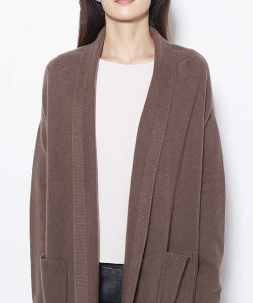 Tiara（ティアラ）の「AQUAリラックスカーディガン（カーディガン/ボレロ・レディース・ブラック/グレー系その他/モカ・FREE）」の17枚目の写真