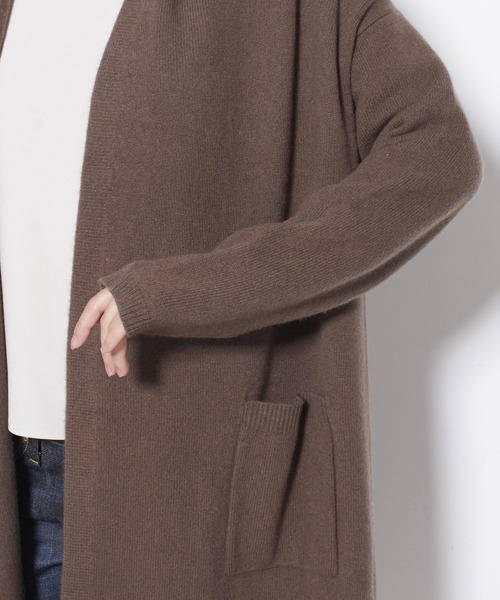 Tiara（ティアラ）の「AQUAリラックスカーディガン（カーディガン/ボレロ・レディース・ブラック/グレー系その他/モカ・FREE）」の18枚目の写真