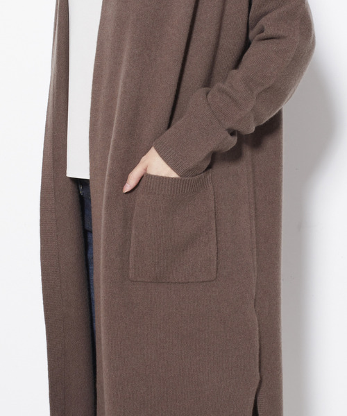 Tiara（ティアラ）の「AQUAリラックスカーディガン（カーディガン/ボレロ・レディース・ブラック/グレー系その他/モカ・FREE）」の19枚目の写真