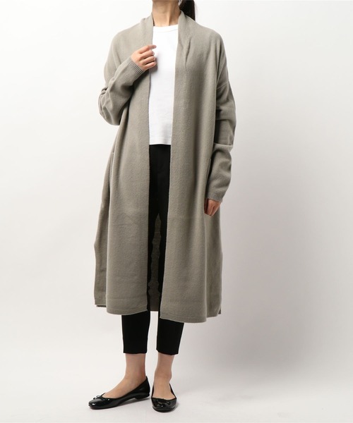 Tiara（ティアラ）の「AQUAリラックスカーディガン（カーディガン/ボレロ・レディース・ブラック/グレー系その他/モカ・FREE）」の6枚目の写真